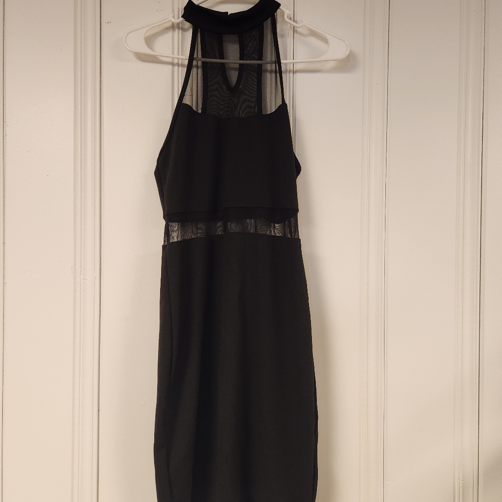 Bebe Black Medium Halter Dress